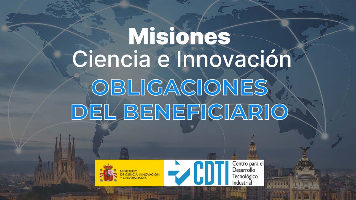 Obligaciones del beneficiario MISIONES CDTI